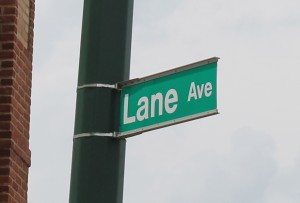 Upper Arlington mayors court - Lane Ave sign