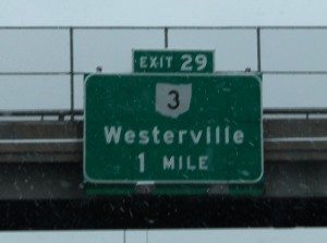 Westerville DUI attorney - highway sign