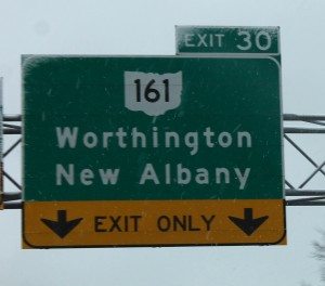 New Albany Mayor's Court attorney - highway sign